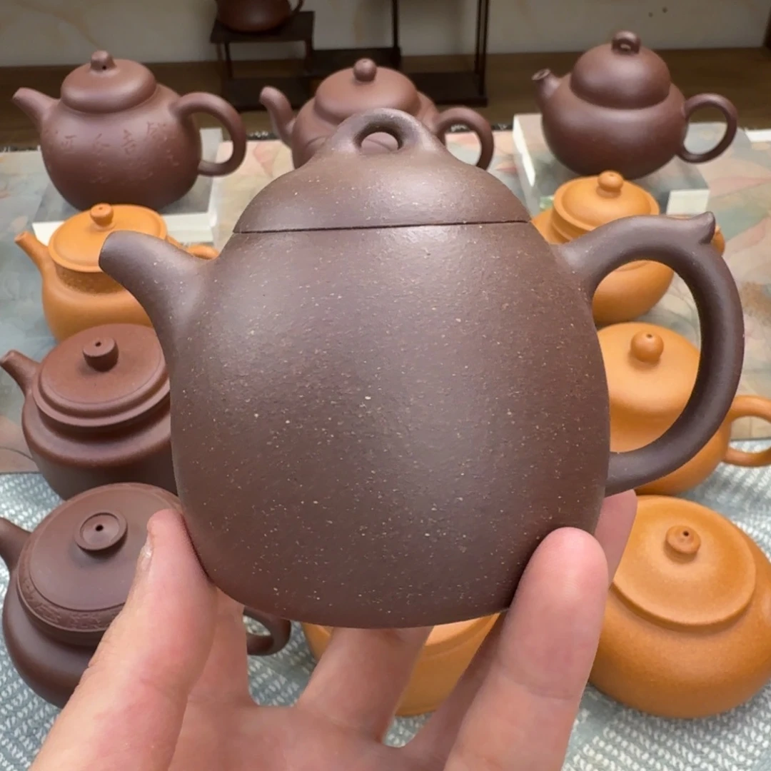 紫砂茶壶微瑕 秦权 紫泥 230cc