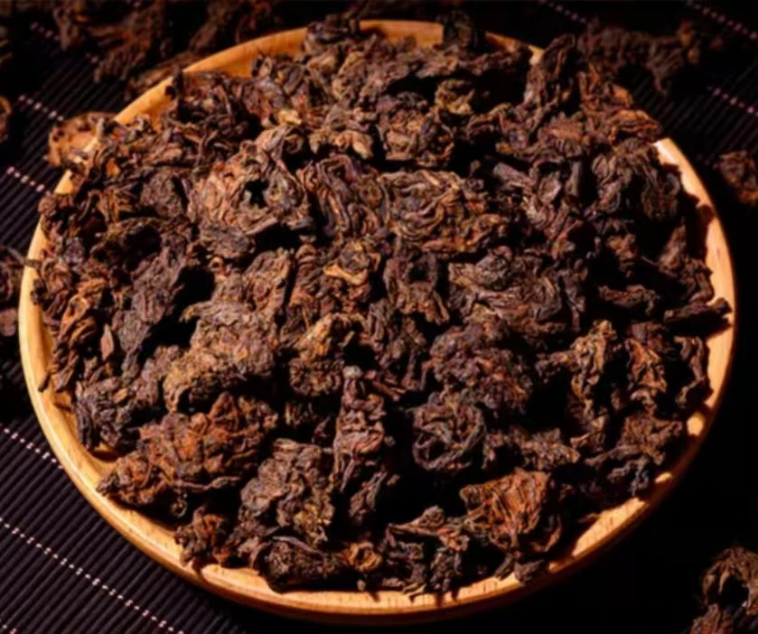 2009年老曼峨普洱茶头熟茶散茶YPT1号11月11日