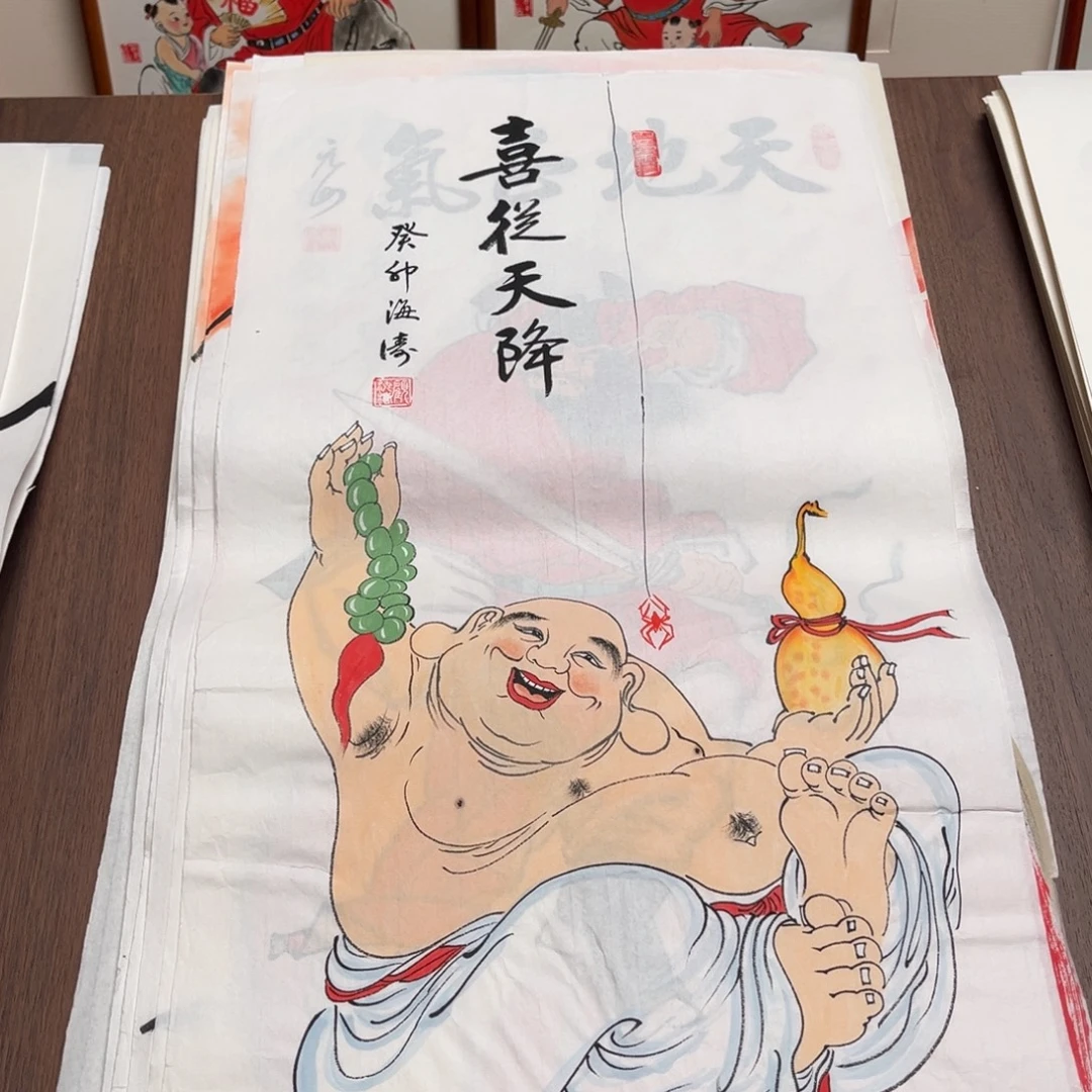 国画纯手绘禅意画作品