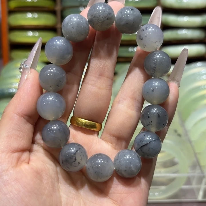 未镶嵌岫玉手镯天然