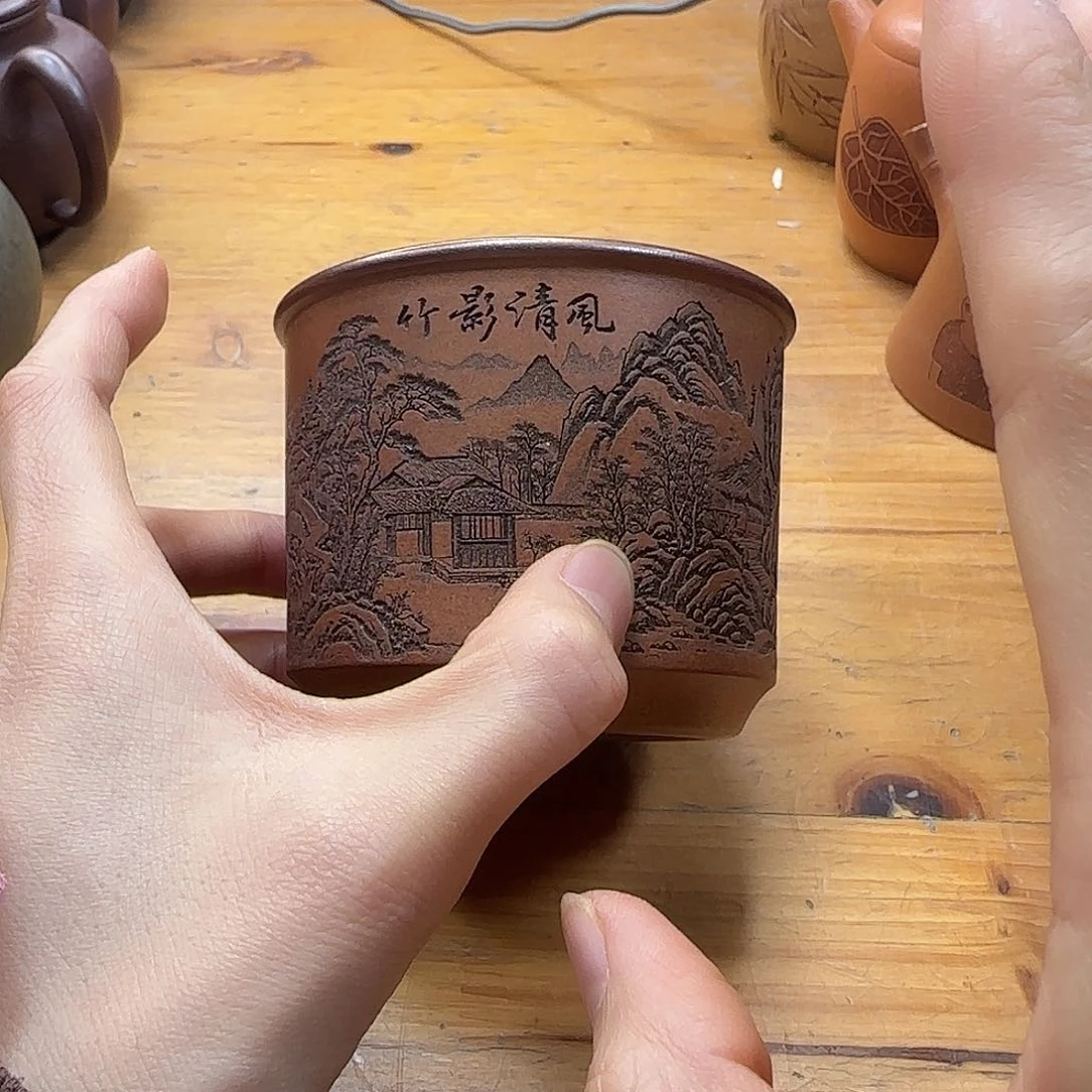 紫砂茶壶民间手艺人全手工制作