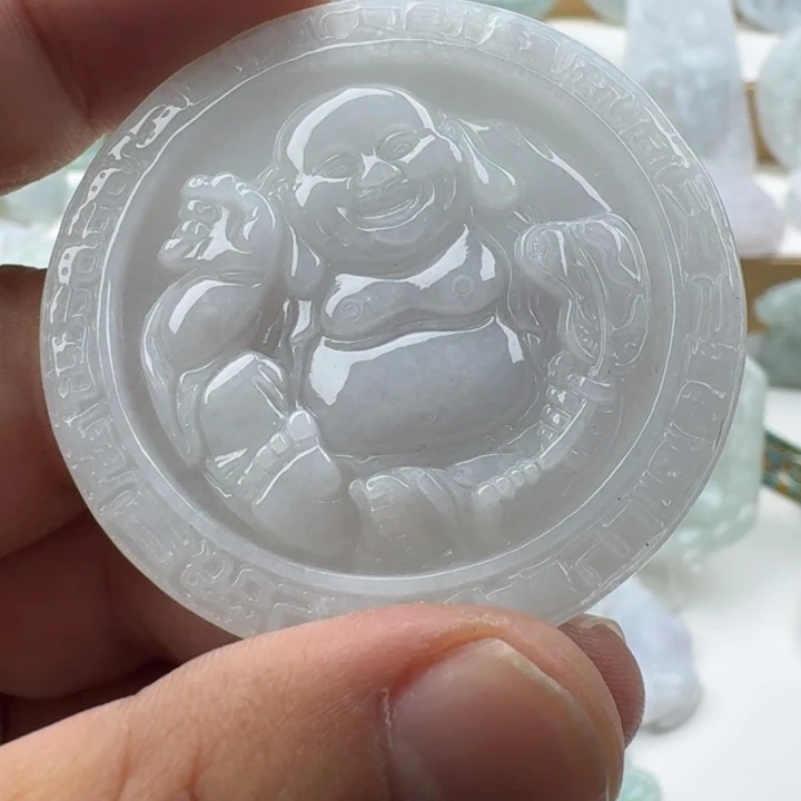 翡翠未镶嵌颈饰天然缅甸A货翡翠