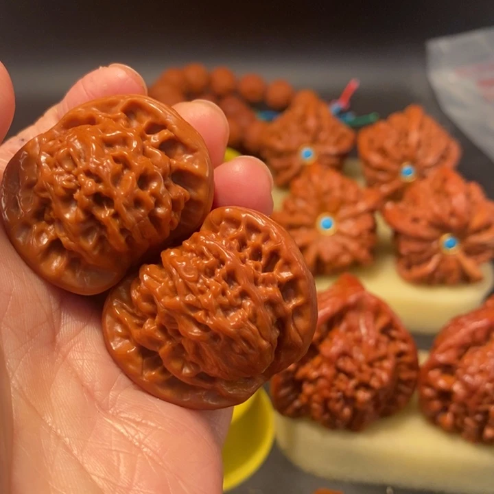 明***好吊坠猴头核桃工艺核桃