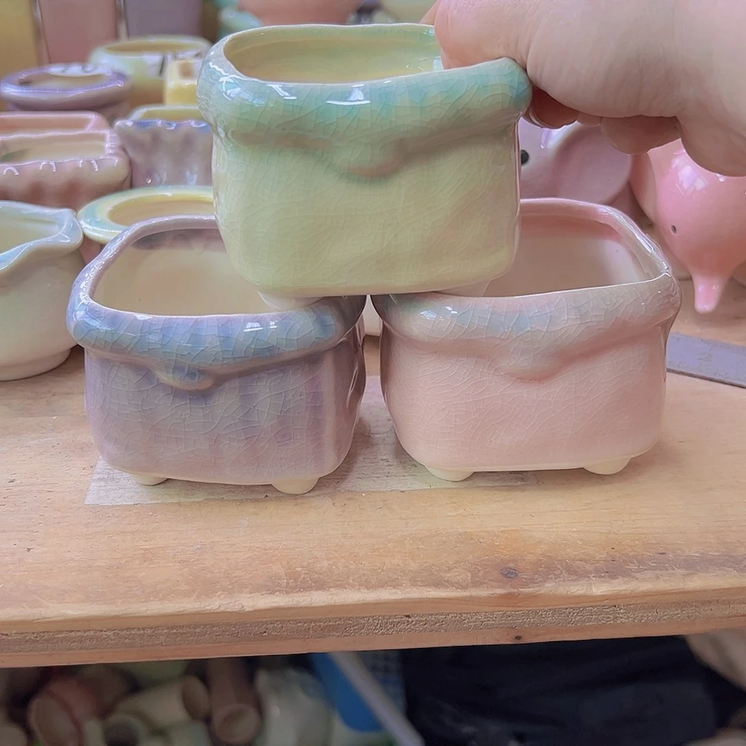 陶瓷花盆当场12包邮