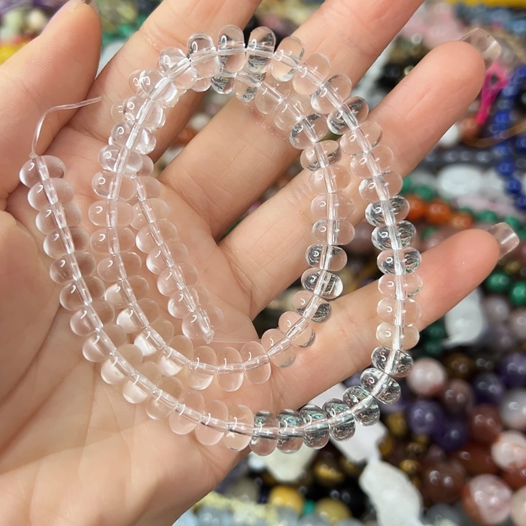 玛瑙/玉髓合金珠宝半成品 卡8算盘隔片一条