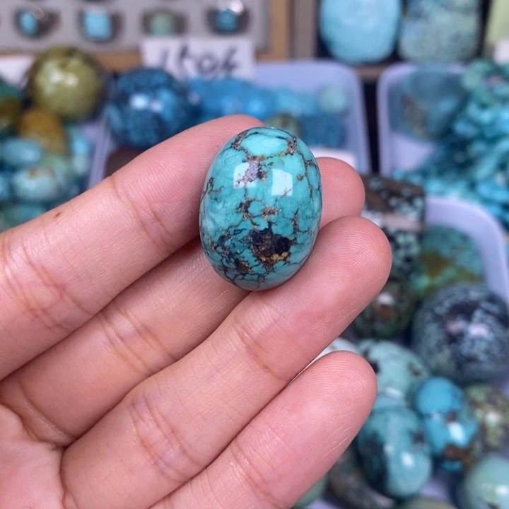 灰***灰未镶嵌绿松石颈饰