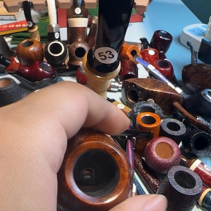 石楠木手工竹节烟斗