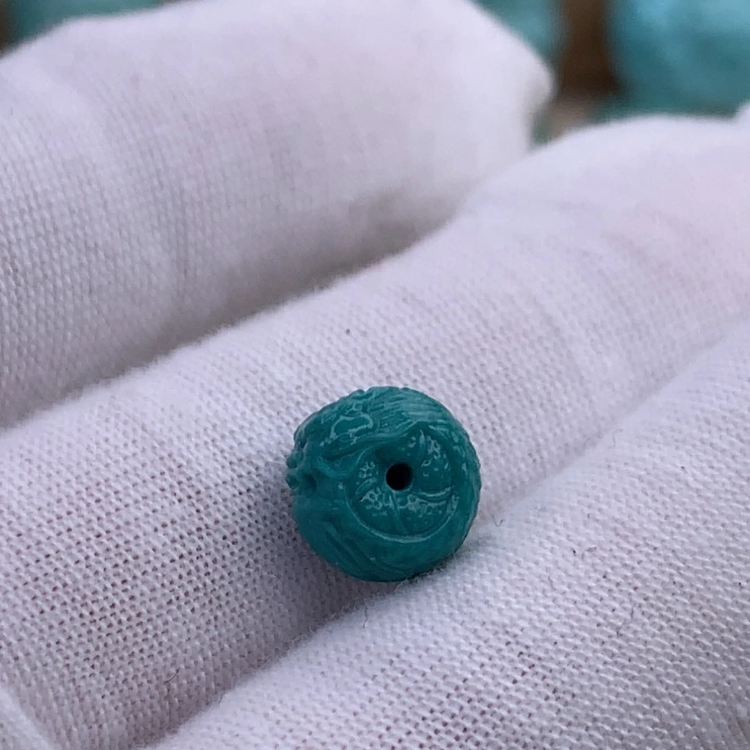 绿松石未镶嵌珠宝奇石原矿绿松石龙扣