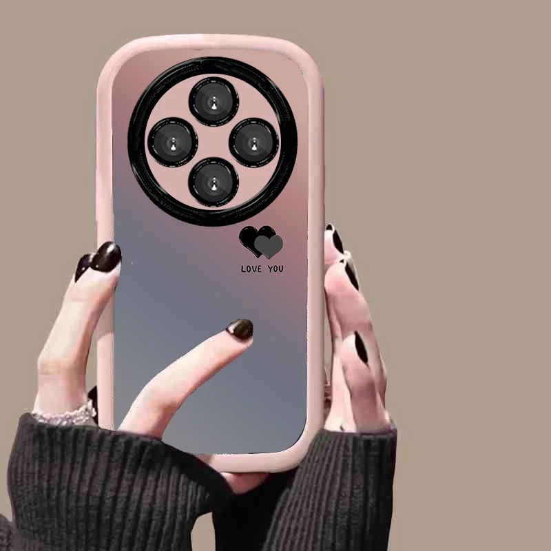 晕染爱心适用vivox200pro手机壳新款X100个性ultra全包mini防摔女