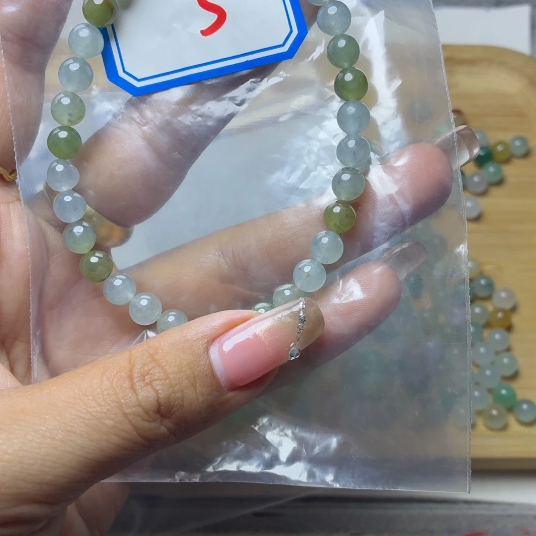 定制翡翠未镶嵌翡翠珠链