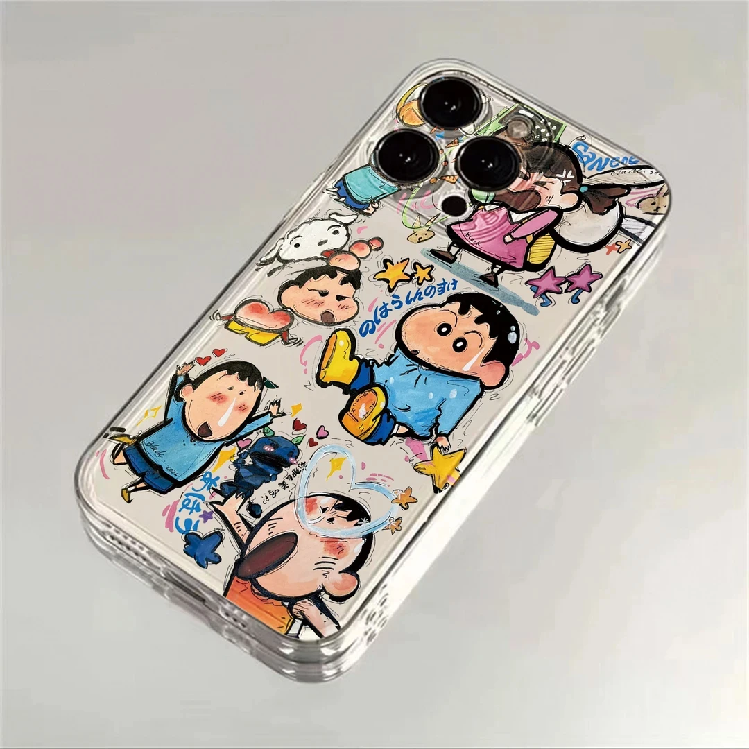 SMBLCE阿呆小新适用iPhone16苹果1514手机壳华为vivo小米15oppo套