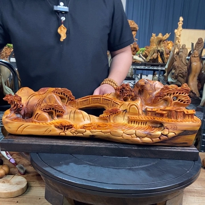 柏木（崖柏）山水倒流香送两盒香