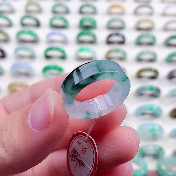 翡翠未镶嵌戒指14号