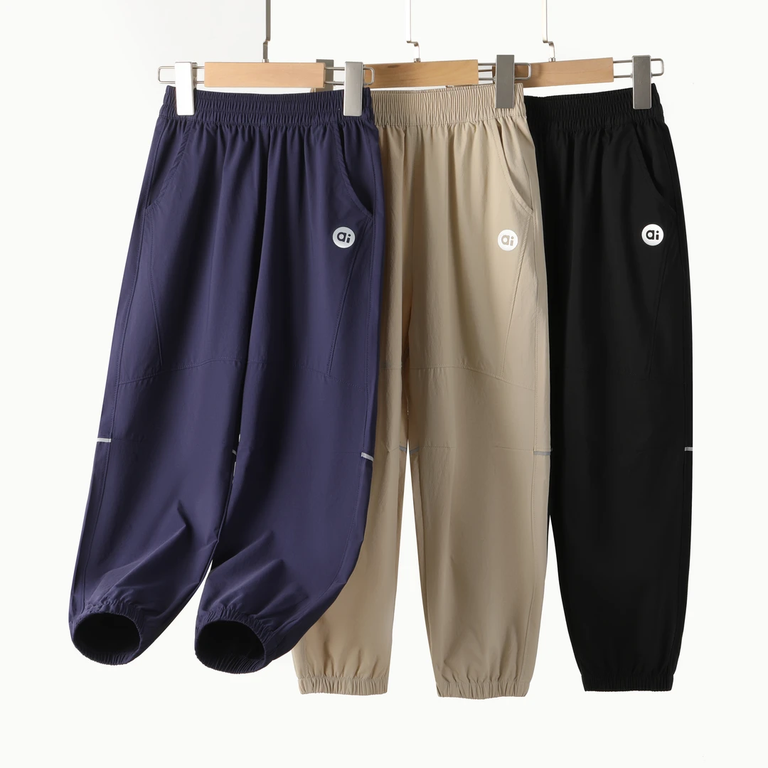 6001欧若风儿童夏季轻薄速干裤男童女童休闲运动裤户外中大童裤子