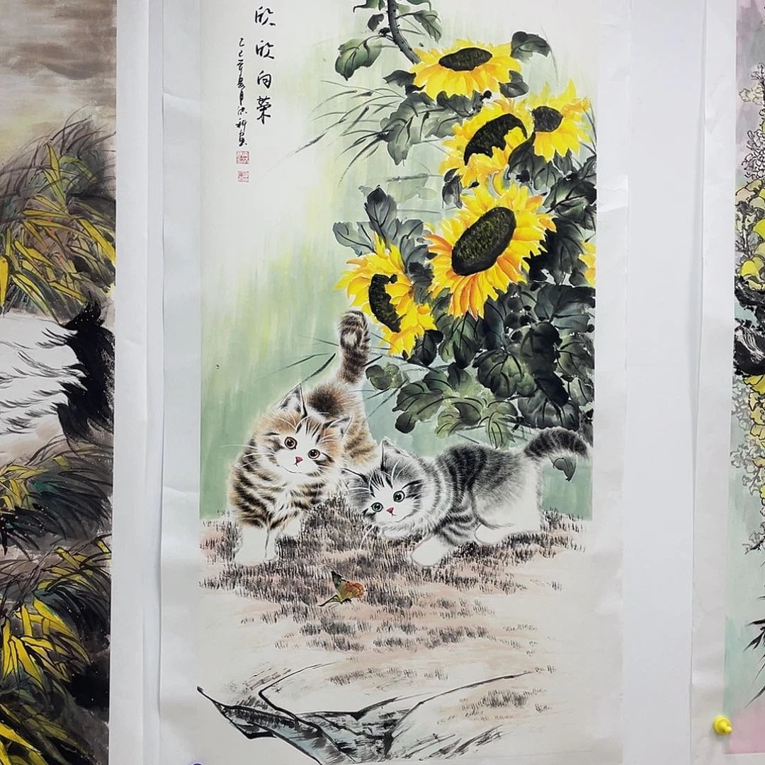 国国画作品小姐姐放漏…