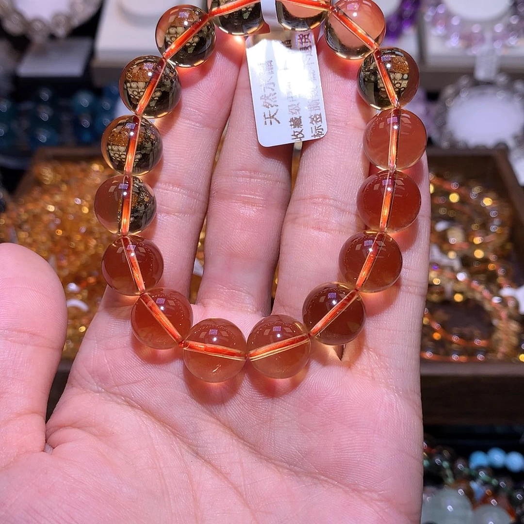 水晶手串未镶嵌黄水晶