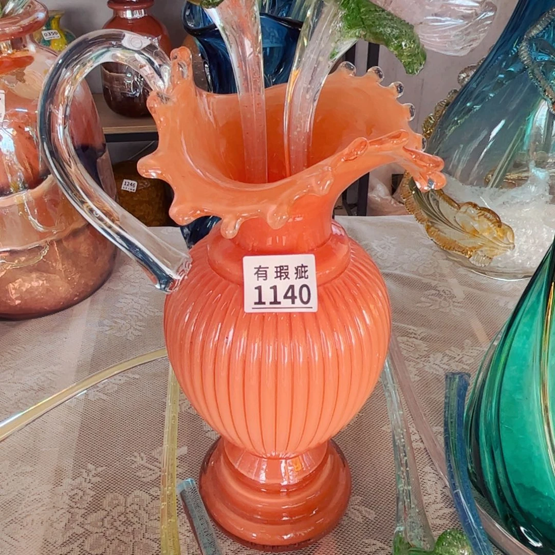 琉璃1140瑕疵花瓶摆件