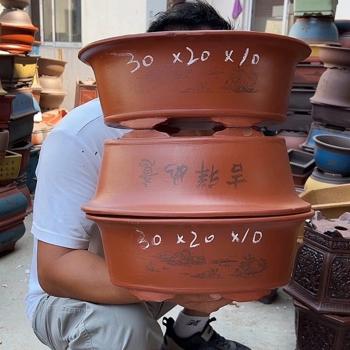 紫砂花盆紫砂花盆