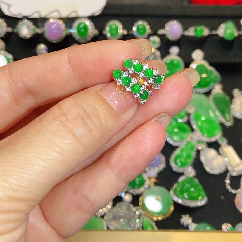 【闪购商品】翡翠未镶嵌耳饰天然翡翠