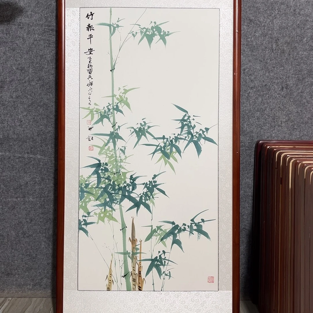 国画书画作品带框63×123