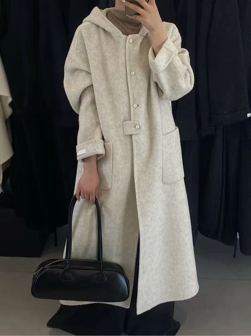 DM861 UU 韩版2025休闲舒适百搭时尚长款大衣外套