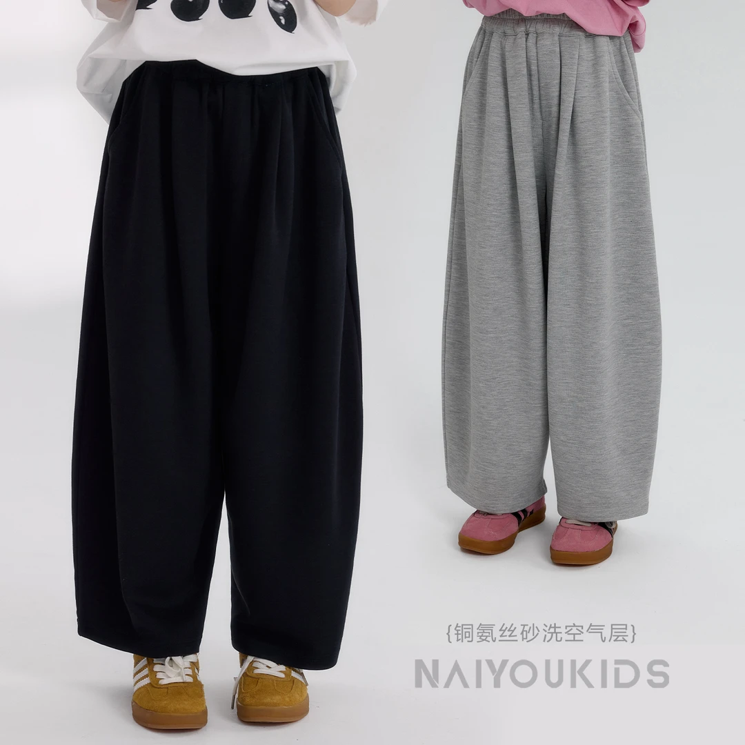 【弹弹裤7】亲子休闲裤2025新款直筒裤宝宝宽松轻薄裤子K2477