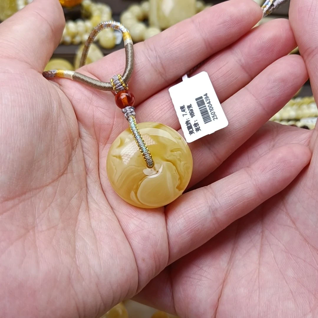 未镶嵌吊坠(不含链)蜜蜡平安扣