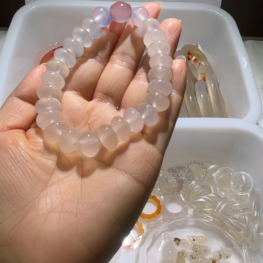 玛瑙/玉髓未镶嵌手链