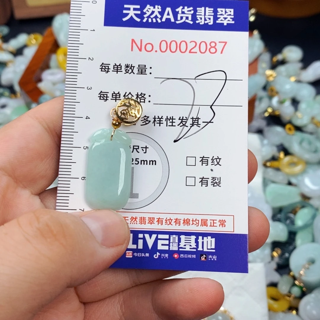 翡翠未镶嵌颈饰2087