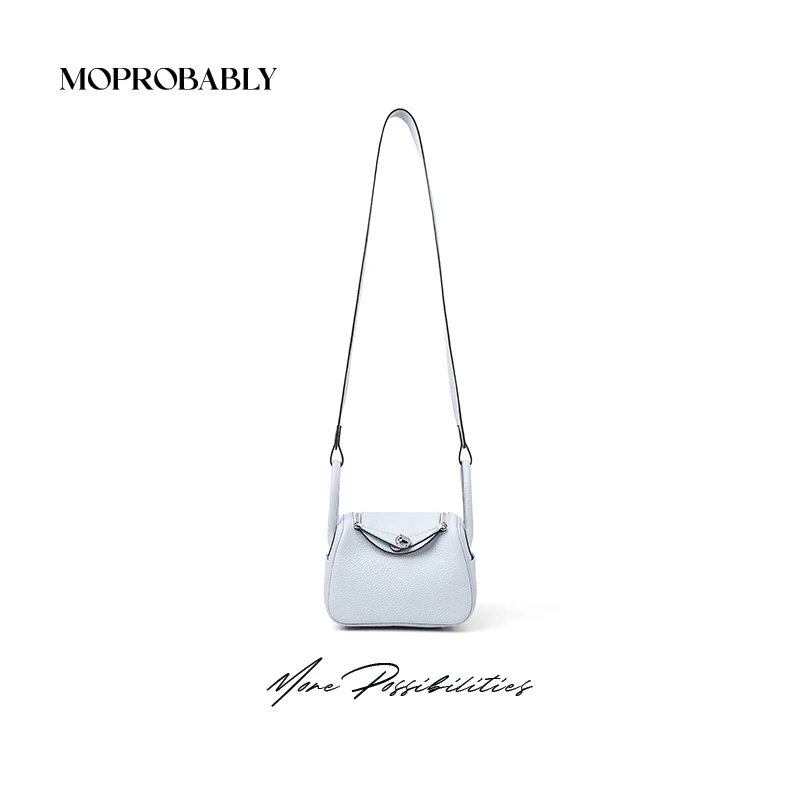 Moprobably李予诺  轻奢风TC牛皮百搭斜挎单肩包L5138001