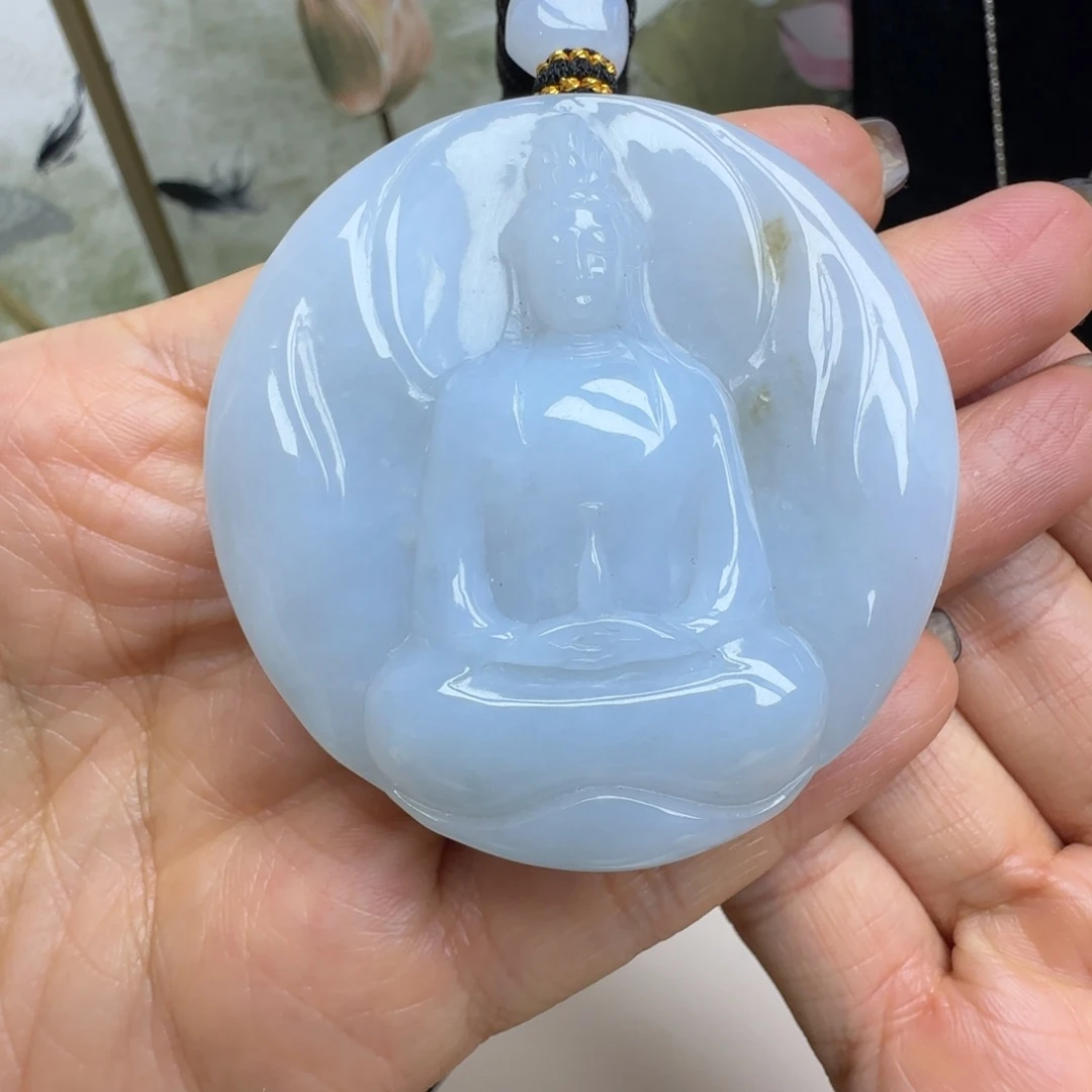 翡翠未镶嵌颈饰素衣