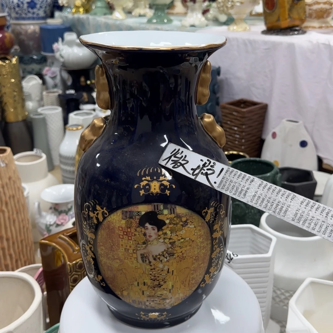 瓷片陶瓷工艺花瓶摆件