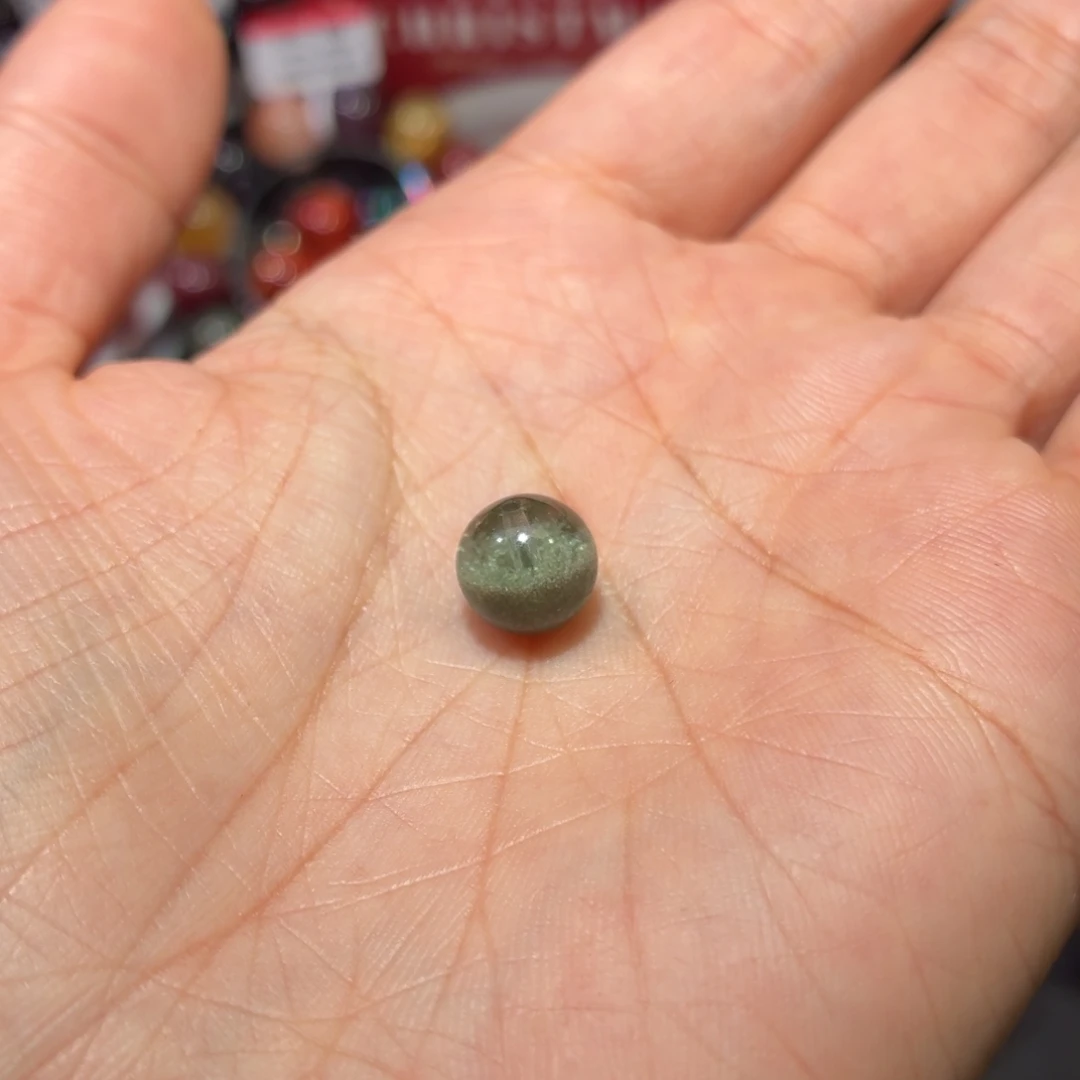 水晶未镶嵌手链绿幽灵单珠