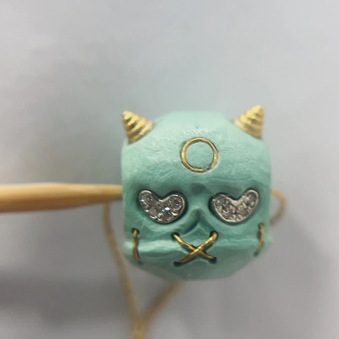 未镶嵌绿松石珠宝奇石
