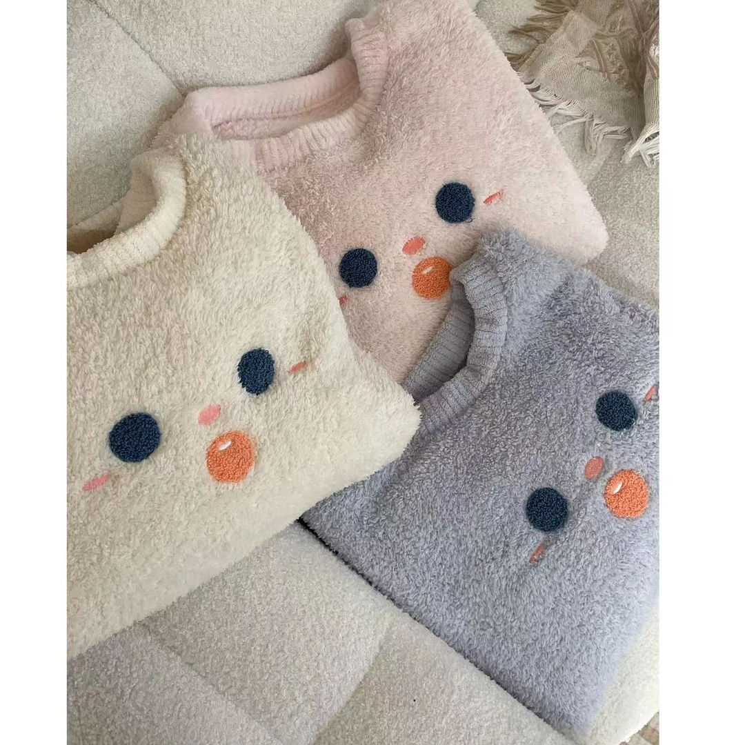 【毛绒绒】保暖柔糯睡衣套装694880 裤子无口袋