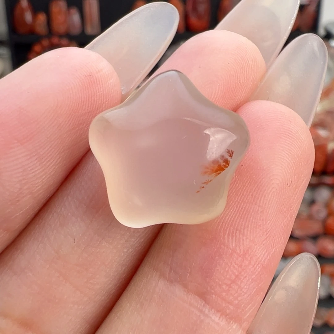 南红玛瑙未镶嵌颈饰胖星星