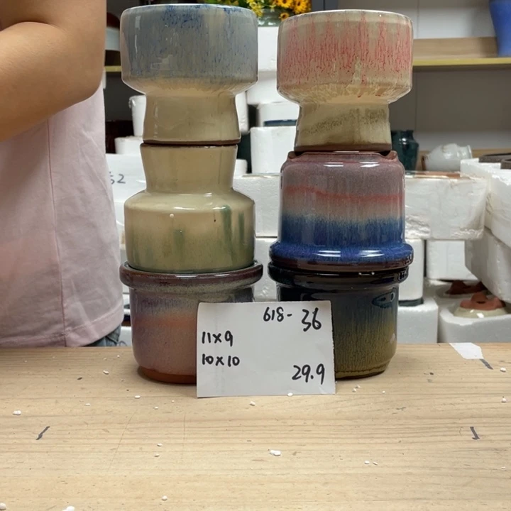 紫砂花盆多肉花盆微瑕36