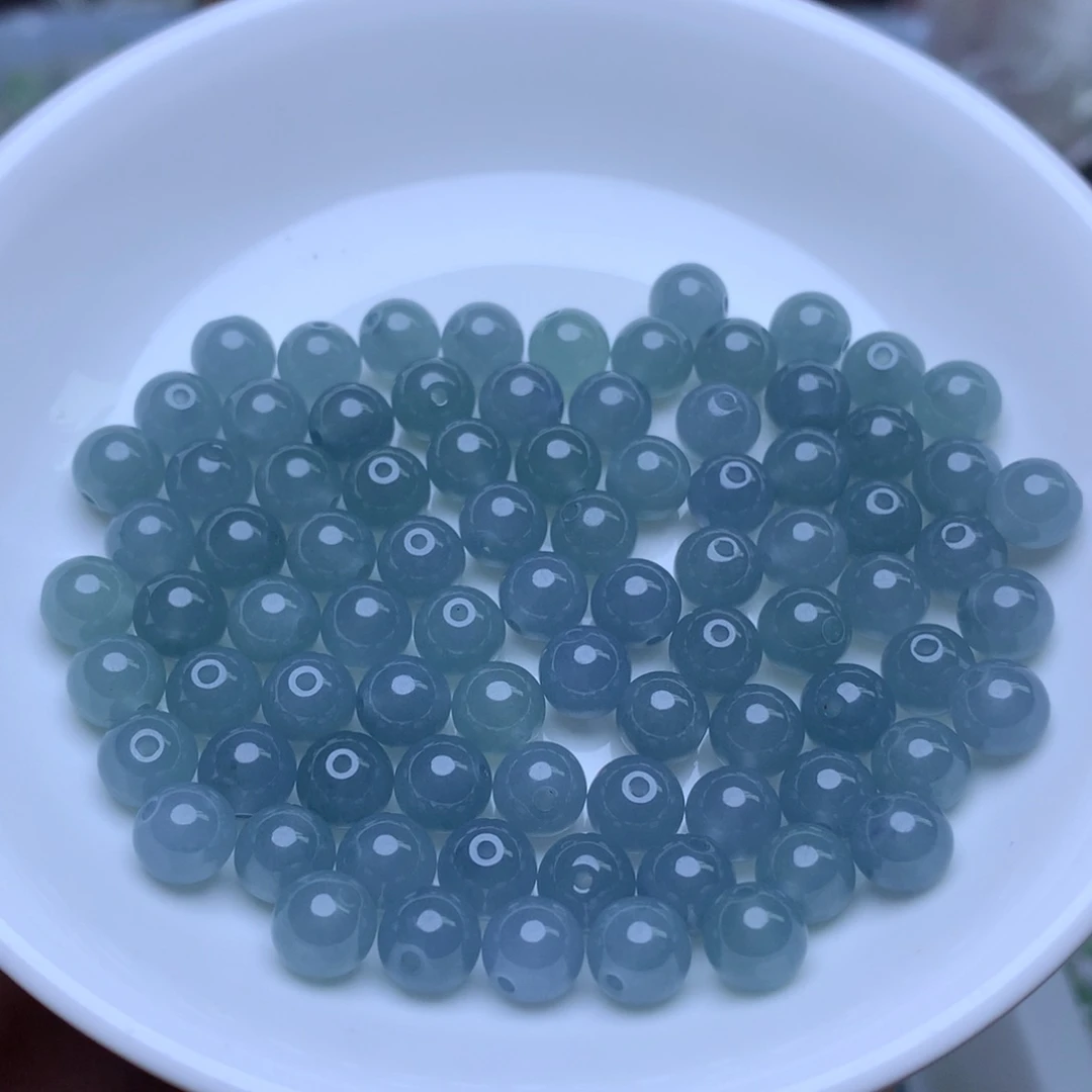 【闪购商品】未镶嵌手链翡翠卡7冰透蓝水10个