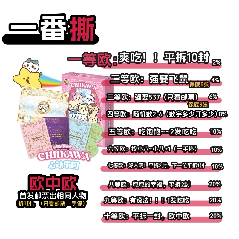 【蛋挞の一番撕】苹果文创-吉伊卡哇心动乐园邮票集-卡牌二创