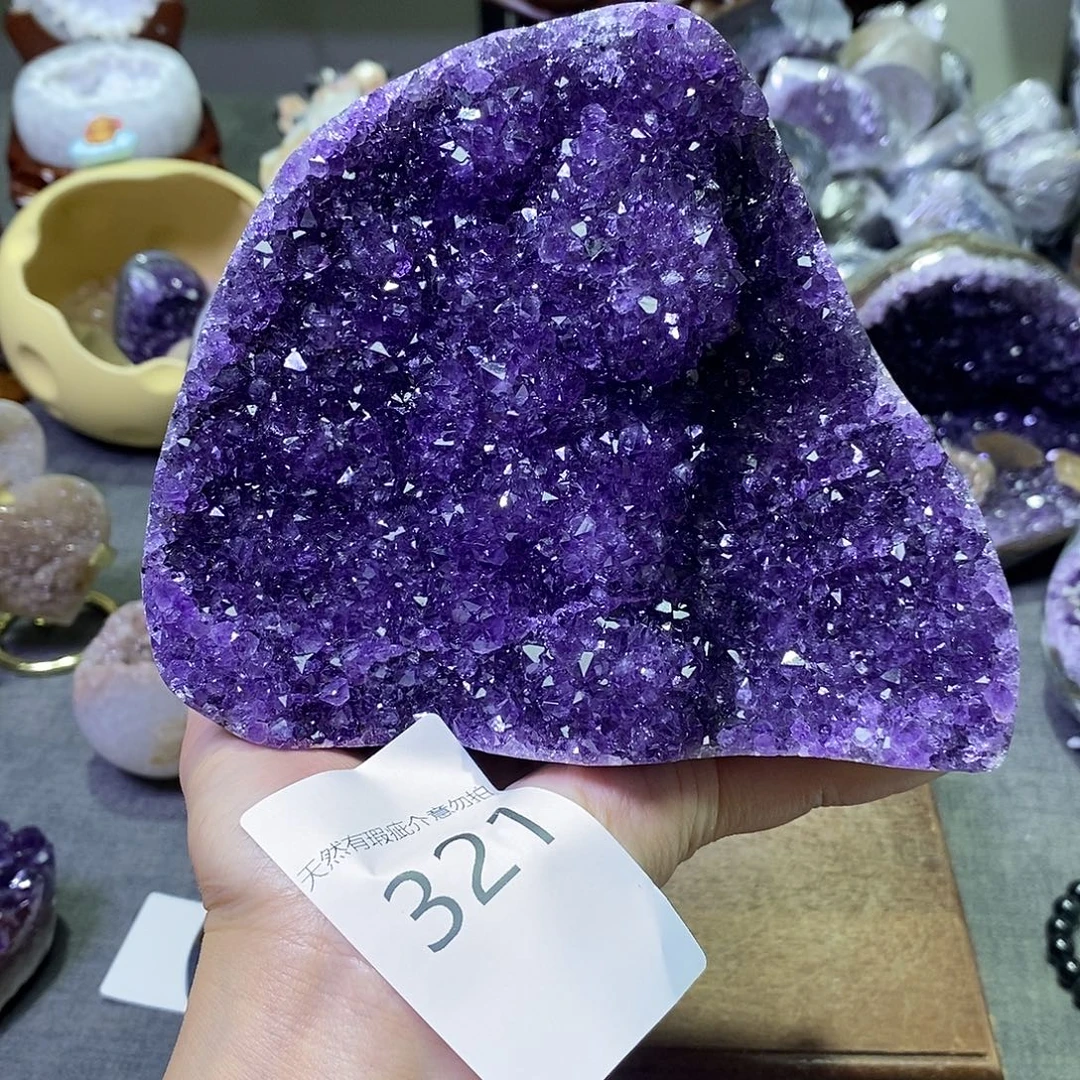 珠宝半成品未镶嵌紫晶