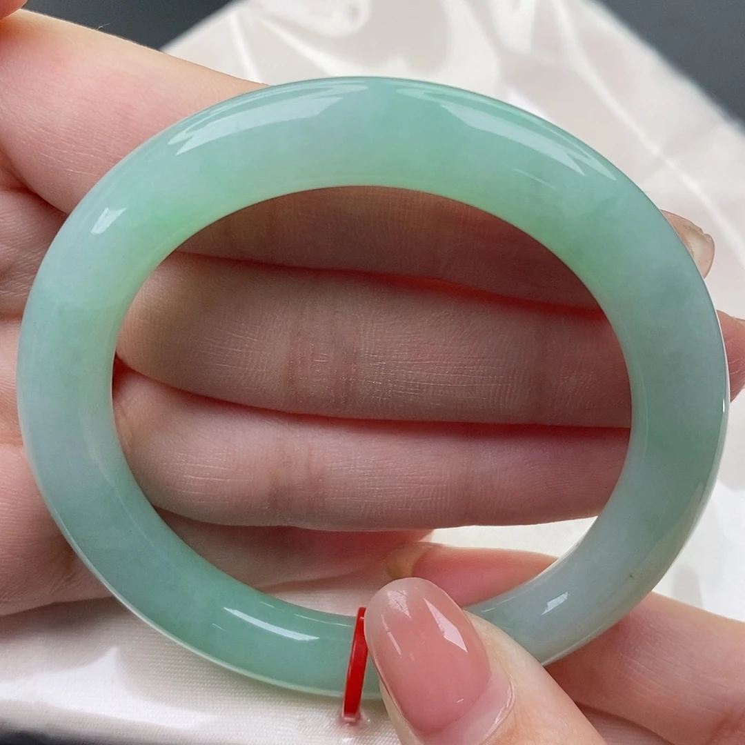 翡翠未镶嵌手镯缅甸天然A货翡翠 52