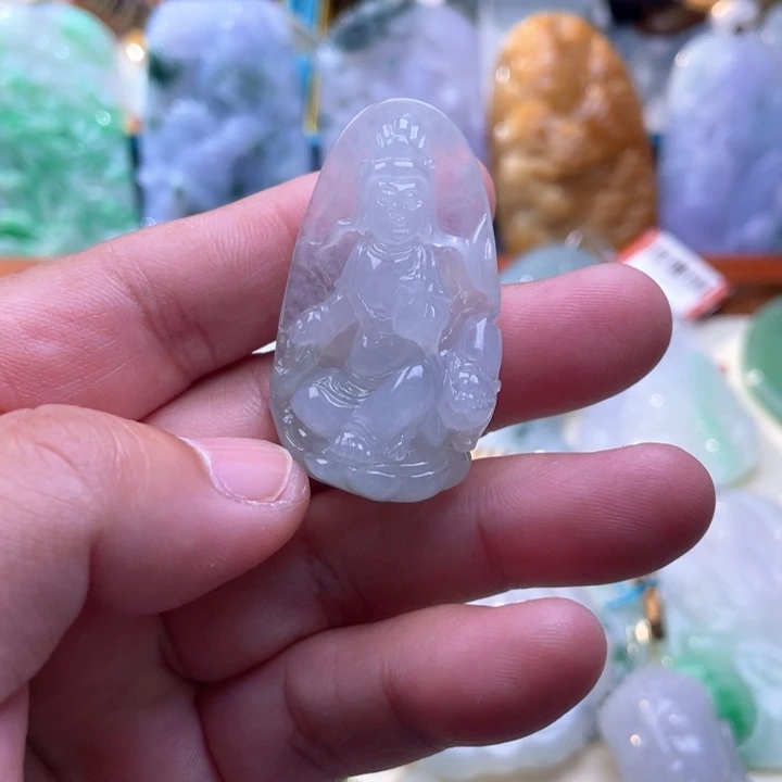 翡翠未镶嵌颈饰ℳ****°文殊菩萨