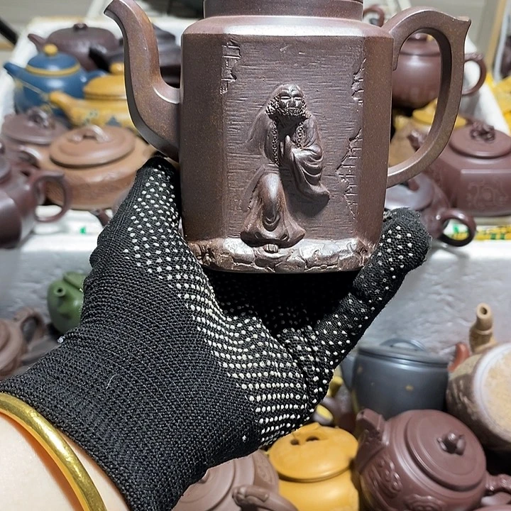 紫砂茶壶内口裂微瑕