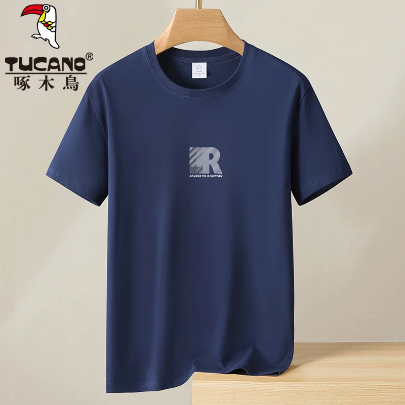 TUCANO/啄木鳥夏季纯棉男士t恤短袖休闲情侣圆领宽松半袖T恤大码