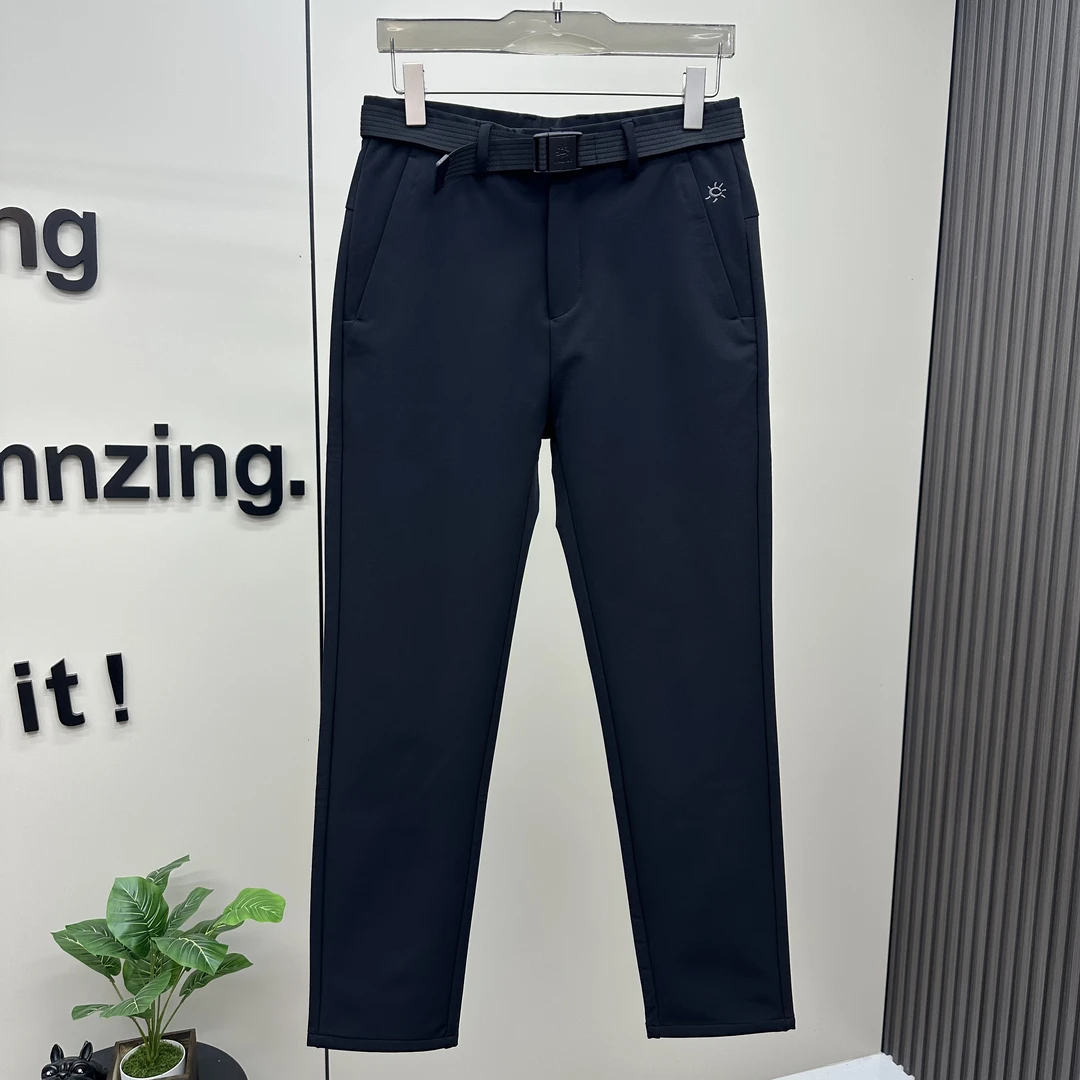 简丹服饰8131冬季男休闲裤刺绣百搭长裤户外保暖防风厚料直筒裤男