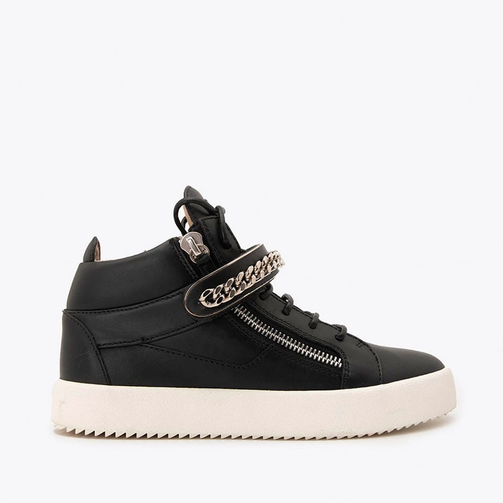GIUSEPPE ZANOTTI GZ牛皮链条男运动休闲高帮鞋板鞋RM90057/001
