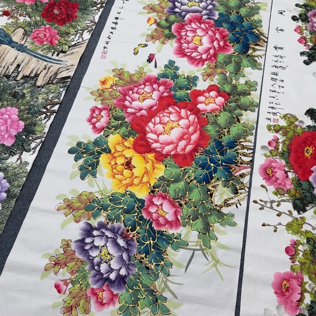 国画德**武尺寸70X180手绘作品