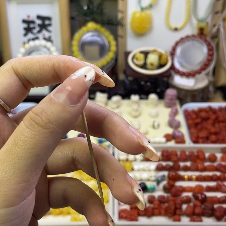 雨**窝柿子配珠手工艺手工制作