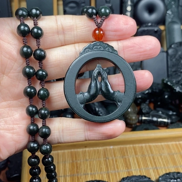 和田玉（青玉）未镶嵌颈饰