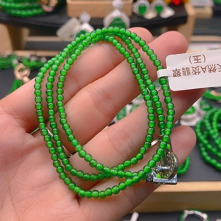 颈饰未镶嵌翡翠翡翠项链
